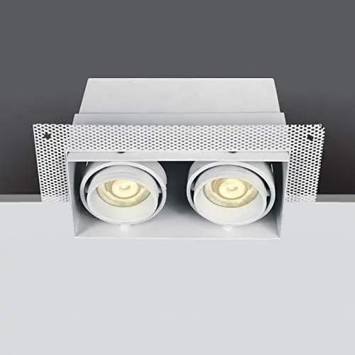 [ONE51020TR] SPOT DE PLAFOND TRIMLESS GU10 ORIENTABLE 2X50W IP20 PU/PIECE