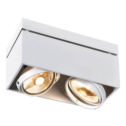[SLV117111] PLAFONNIER APPARENT GU10 MULTIDIRECTIONNEL 2X75W IP20 PU/PIECE