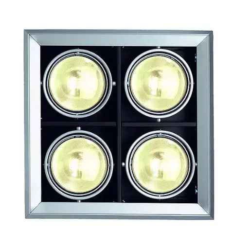 [SLV154082] PROJECTEUR ENCASTRABLE GU10 4X75W INTERIEUR PU/PIECE