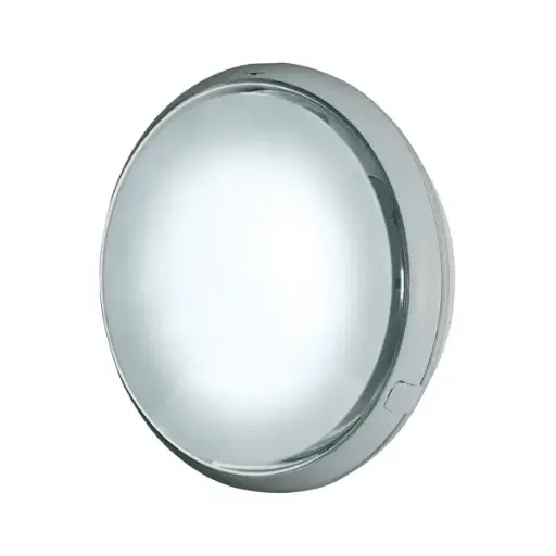 [SOF7121/04A] LINA Round Grey Plastic Bulkhead Light E27 IP54