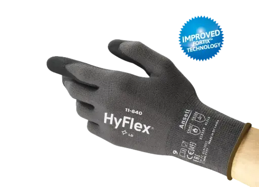 [ANS11-840T10] Gants Ansell HyFlex 11-840 méca huileuse enduct. mousse nitrile T10