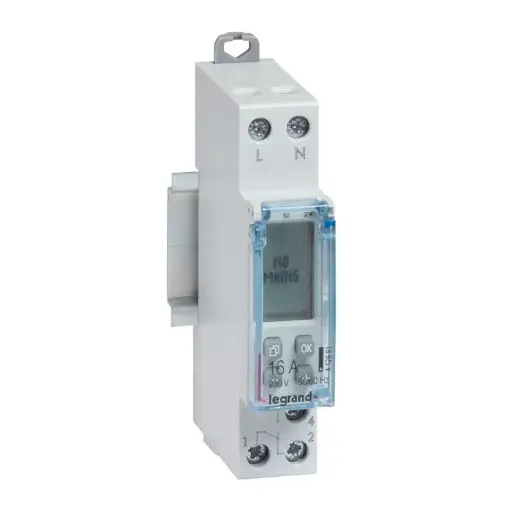 [LEG412681L] Interrupteur horaire modulaire programmable journalier et hebdomadaire standard 230V~ 1 sortie 16A - 1 module