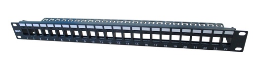 [CAEXKIT6PAN24ANG] "PANNEAU BRASS 19"" 24 PORTS FTP CAT5E"