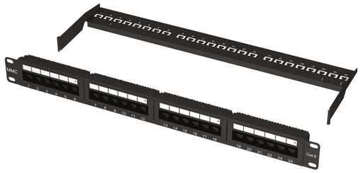 [CAEXKIT66PAN24FSG] "PANNEAU BRASS 19"" 24 PORTS FTP CAT6"