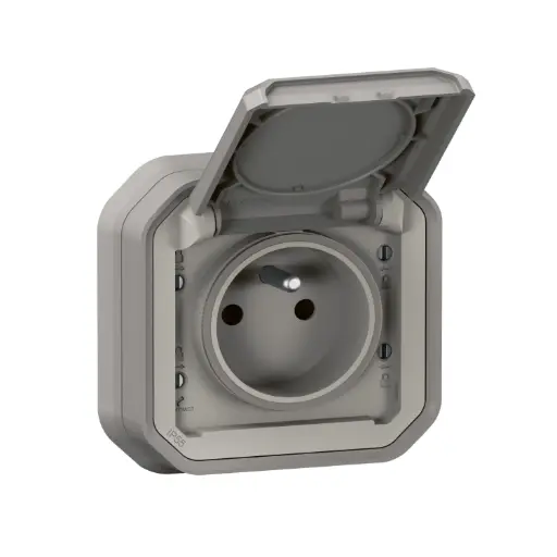 [LEG069831L] PRISE DE COURANT 2P+T ETANCHE PLEXO 16A 250V IP55 ENCASTRABLE PU/PIECE