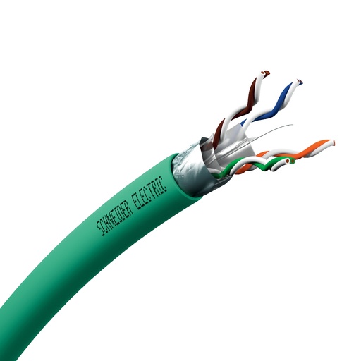 [MEGVDICD13X218] Actassi - câble CL-C - Cat6A F/UTP D - 4paires 500Mhz - vertCABLE F UTP CAT6A 4P D