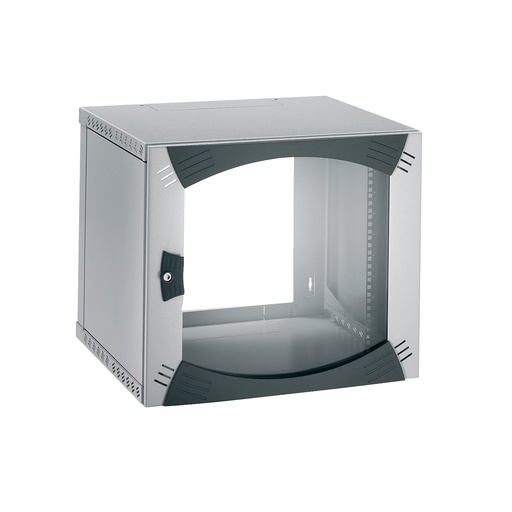 [MEGNSYOPB18U5F] Actassi Coffret mural OPB 18U L600 P500 châssis fixe 19P - porte vitrée - R7035