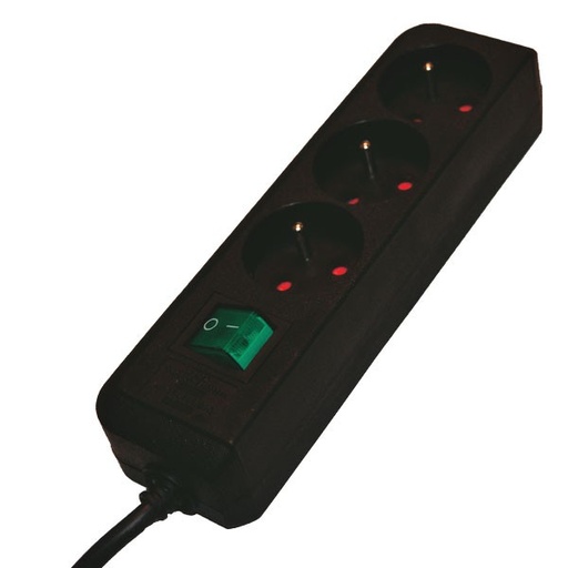 [CEN_190316] BLOC 2 PRISES 6A+2X16A BLANC CABLE  H05VV-F3G1mm² longueur 1 mètre