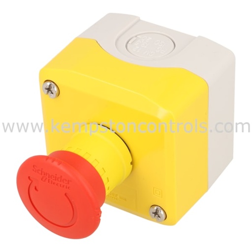 [TELXALK178L] BOITE A BOUTON  JAUNE EQUIPEE