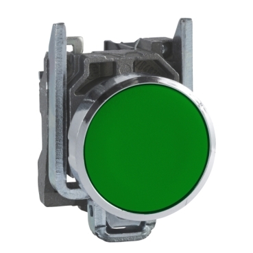 [TELXB4BA31] BOUTON POUSSOIR VERT FERME