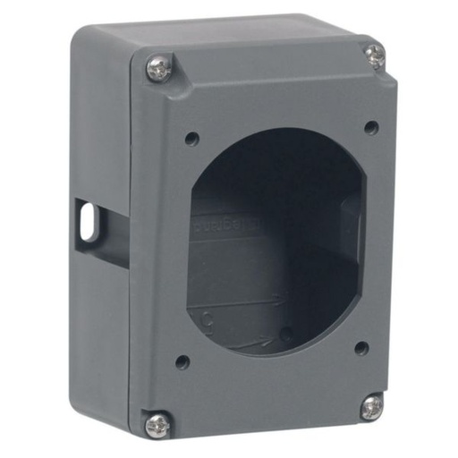 [LEG52029] Boîtier réversible simple Hypra pour prise 2P+T IP44 , IP66/67-55 16A